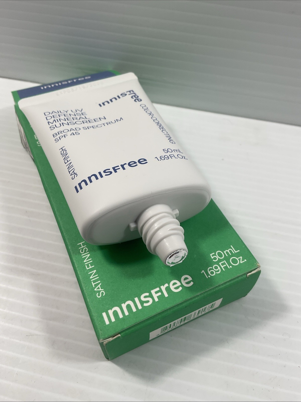Innisfree Daily UV Defense Mineral Sunscreen SPF 45, 1.69 oz , Exp 3/2026