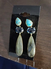 Women's Traditional Indian Pakistani Jewelry Set Gold Jhumka Earings and Tikka