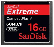 SanDisk Extreme CompactFlash 16GB Memory Card UDMA 60MB/s 400x SDCFX-016G-X46