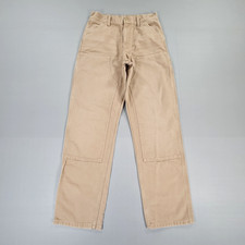 Carhartt Mens Trousers Brown W28 L32 Double Knee Relaxed Fit Workwear Pants Tan