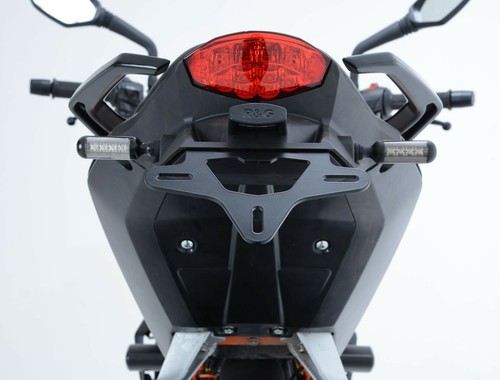 R&G KENNZEICHENHALTER KOMPATIBEL FÜR KTM 125 DUKE 2016 LP0138BK SCHWARZ - Bild 6 von 7