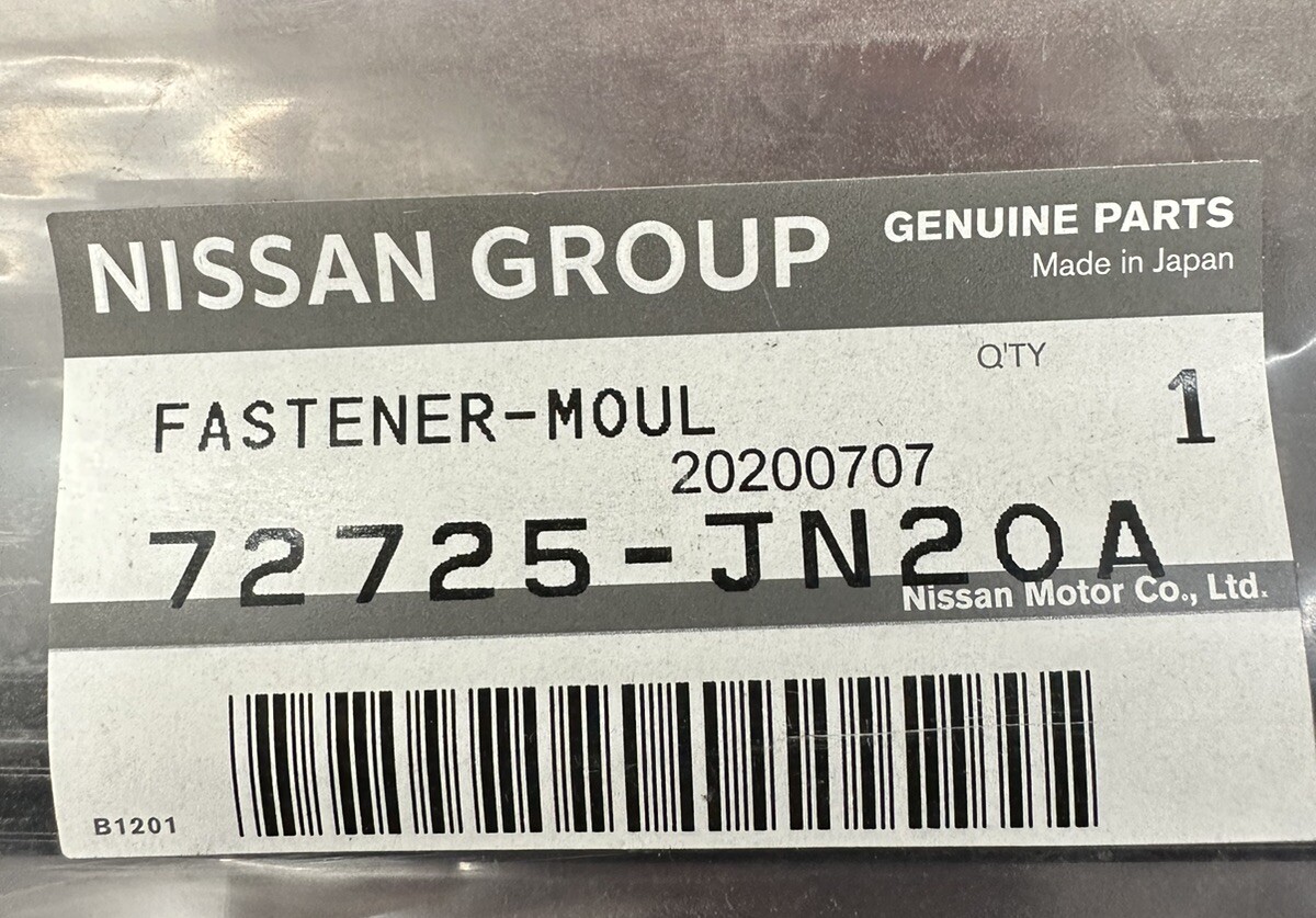 Genuine Infiniti Fastener Moulding no. 72725-JN20A | eBay