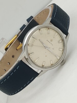 ZENITH Hand Wind Cal.2532 Swiss Made Men's Steel Antique Vintage