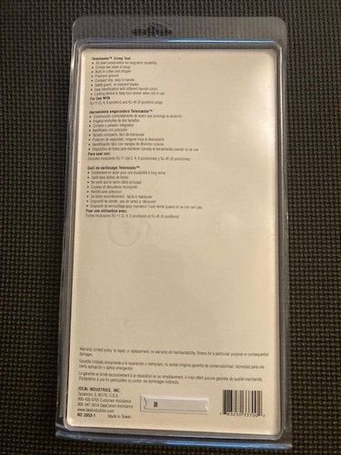 Kit #33-700 IDEAL 30-496 Telemaster RJ-45/11 Tool CAT5 CAT5e CAT6 w/Connectors - Picture 2 of 4