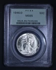 1946-D Walking Liberty Half Dollar - 50c PCGS MS65 - Old Green Holder - OGH