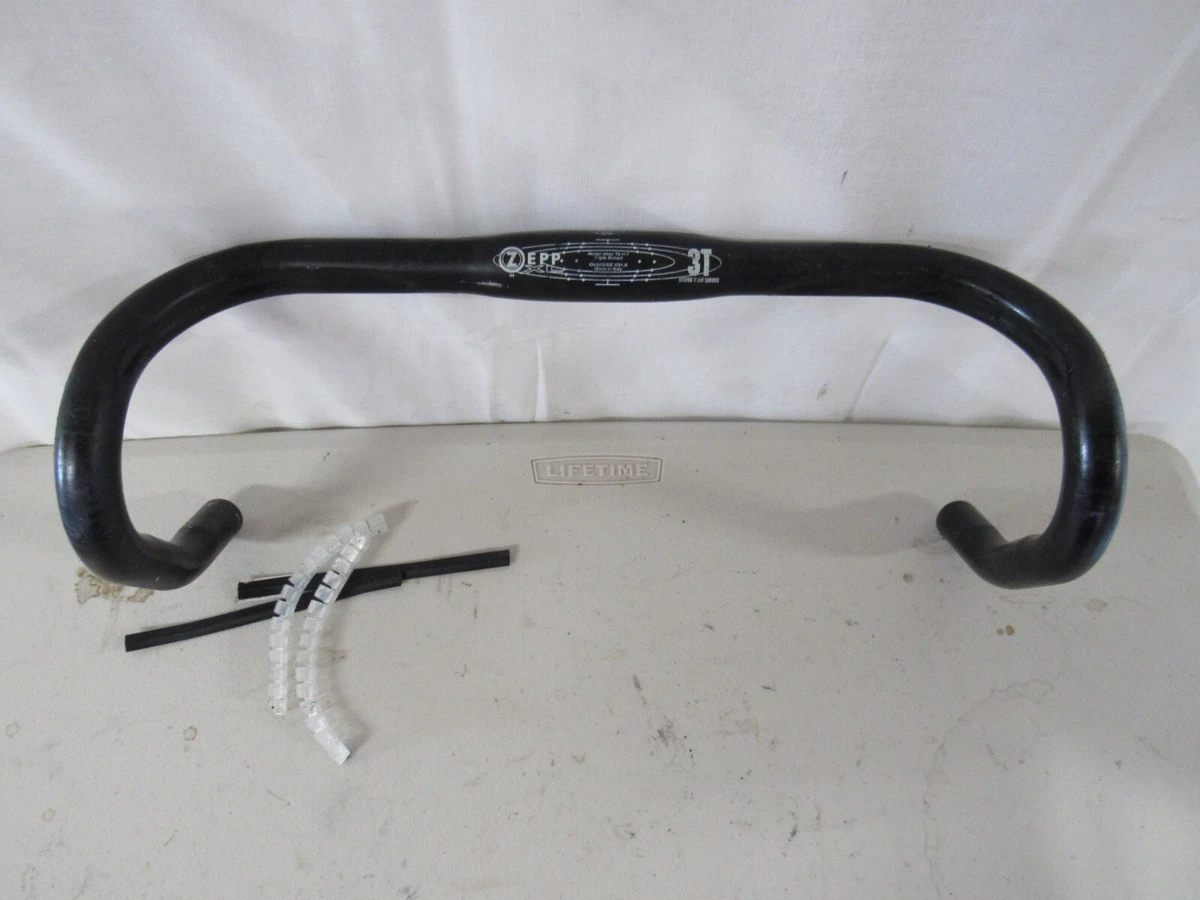 3T Zepp XL Alloy Road Bike Drop Handlebars 31.8 x 44 cm Black