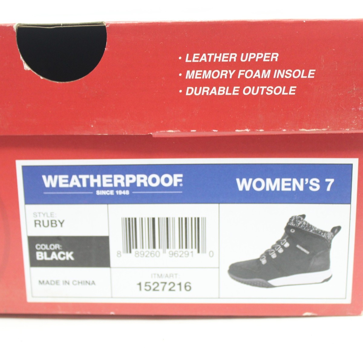に  WEATHERPROOF Ruby womens winter ankle boots multi shoe sizes black