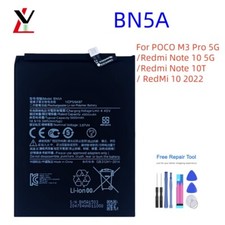 New BN5A Replacement Battery For Xiaomi Poco M3 Pro 5G M3 5000mAh  Tools Set