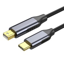 1.8m USB Type C to Mini Display Port DP Male Gold Plated Screen Mirroring cable