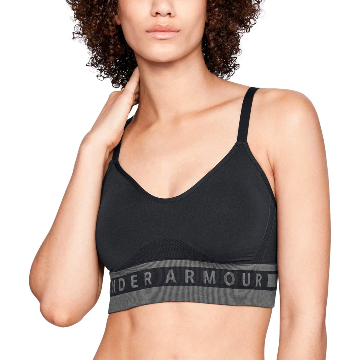 Seamfree Low Impact Sports Crop Top - Black