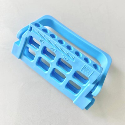10 PCS Dental Endo Block File Holder Stand Measuring Ruler Autoclavable Sky Blue