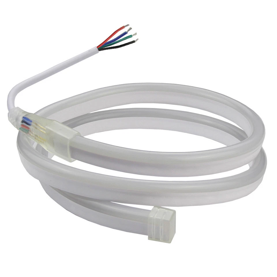 DC 12V RGB 5050 80LEDs/m Neon LED Strip Light Lamp Tube Waterproof Flexible DIY - Image 2 of 4