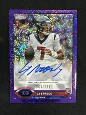 2023 Topps Composite CJ STROUD Chrome RC Auto Purple Speckle Refractor /199