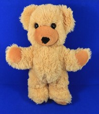SIGIKID Teddy B&Auml;R gelb Pl&uuml;sch W.Germany 80er Jahre alt 35 cm gro&szlig; alt Vintage