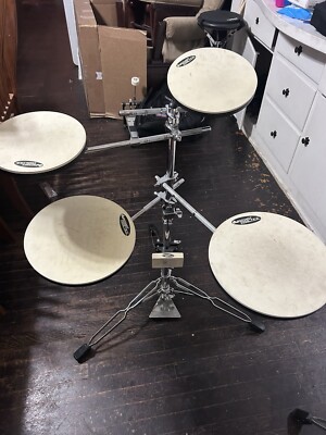 DW Smart Practice Pad System - Quad Drum Practice Set with Adjustable Stand