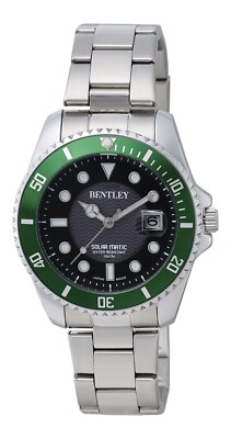 CREPHA  Solar watch Men's watch BENTLEY Japanese made Diver design watch 10 ATM