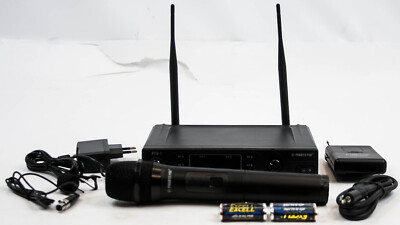 Phenyx Pro PTV-1 VHF Wireless Mikrofon Set mit Handheld Headset Lapel Bodypack