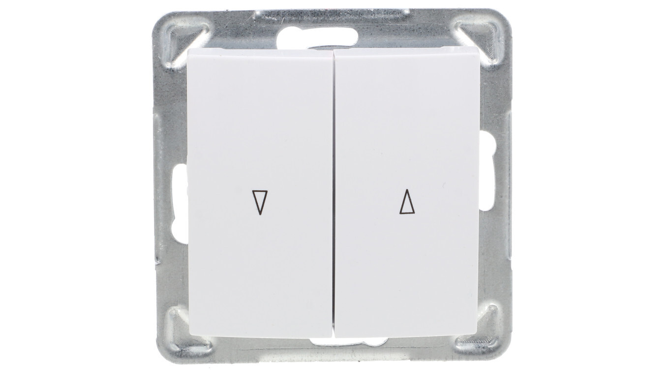 IMPRESJA Blind switch /with mechanical lock/ white ŁP-7YB/m/00 /T2UK