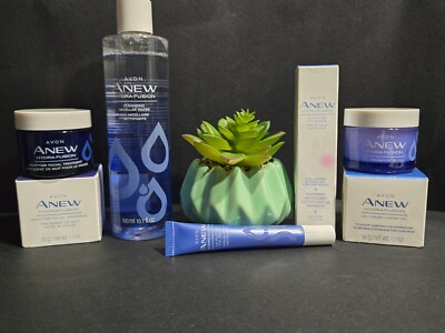 4 pc set  Avon Anew Hydra Fusion Facial Treatment Regiment NEW
