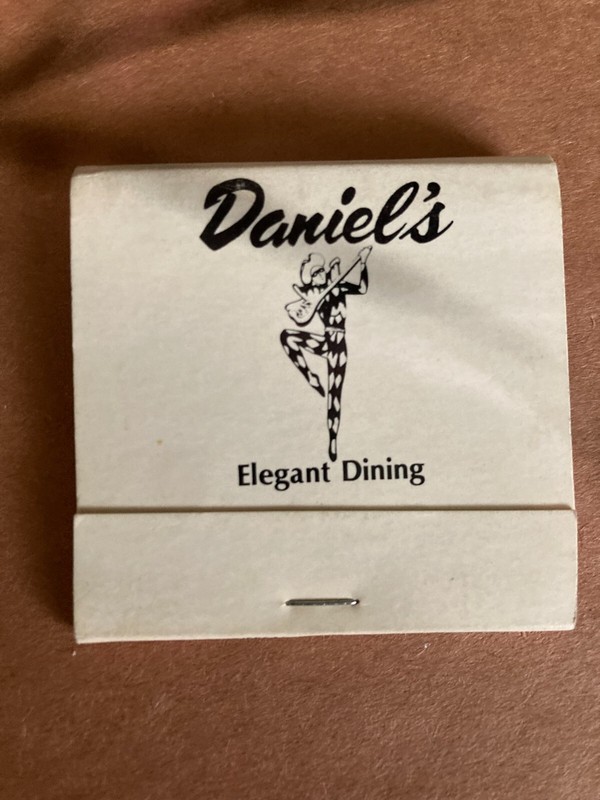 Daniels Fine Dining in N.J. Match Book