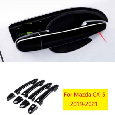 For Mazda CX-5 2019-2021 Black Exterior Side Door Handle Cover