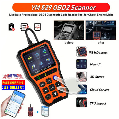 OBD2 OBDIICar Diagnostic Scan Tool IPS Display Engine Light Auto Diagnostic Scan