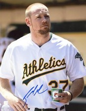 BRANDON MOSS OAKLAND A'S  SIGNED 8X10 PHOTO W/COA