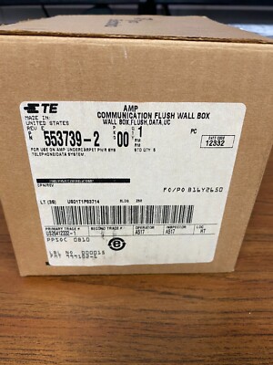 TYCO ELECTRONICS Transition Box, Wall Frame, Flush, for Transition Block 55739-2