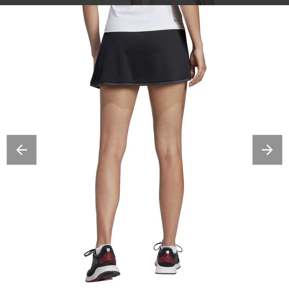 NWT Adidas Black Club Tennis Skirt Size L MSRP $45