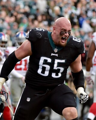 Lane Johnson Scream Celebration Philadelphia Eagles 8x10 NFL Football Photo