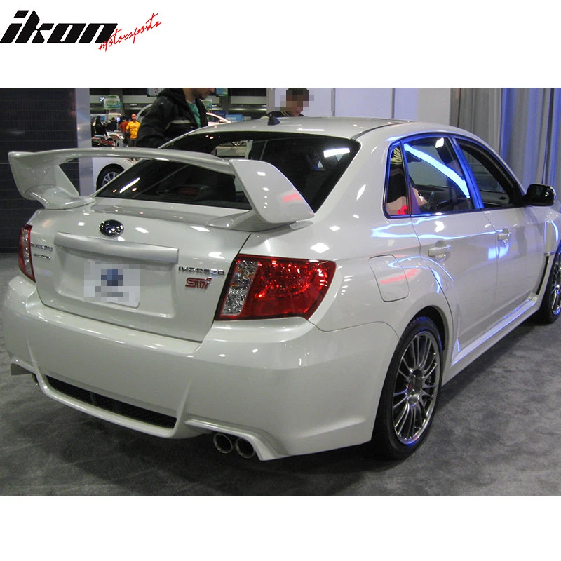 Fits 08-14 Subaru Impreza WRX STI Style Rear Trunk Spoiler Wing ABS Unpainted - Image 4 of 4