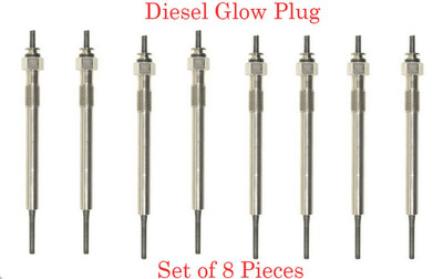 Set of 8 Kits Diesel Glow Plug Fits:OEM#97226202 Chevrolet GMC 2001-2004 V8 6.6L