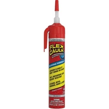 Flex Caulk 6.5 Oz. Clear Silicone Caulk Cartridge With Adjustable Nozzle Pack of