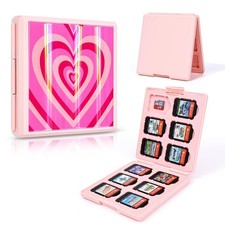 DLseego Game Card Case for Switch Lite/Switch 3.7 x 3.5 x 0.6 inches, Pink