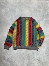 Vintage Carlo Colucci Multicolor Knitted Sweater Sz XL