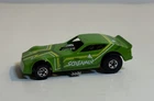 1982 Vintage Hot Wheels Green SCREAMIN 1977 Dodge Funny Car Dragster Blackwall