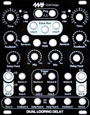4MS DUAL LOOPING DELAY DLD BLACK : NEW : [DETROIT MODULAR]