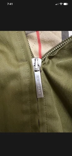 Burberry London Men's Jacket Very Beautiful Olive Green Hooded Coat Size XXL image 4