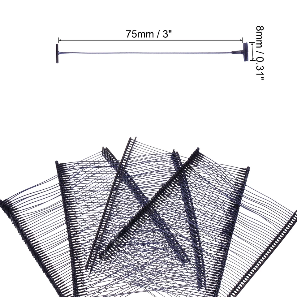 5000pcs 75mm Tagging Fasteners Clothing Tag Barbs Attachments Price Tag Navy Foto 2 de 4