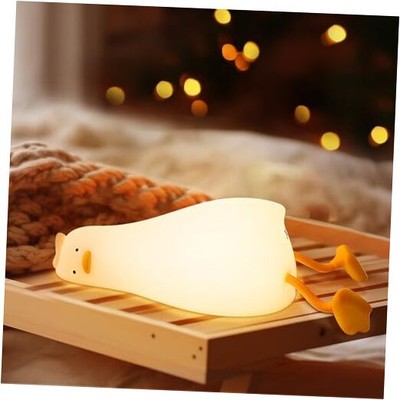 LED Lying Flat Duck Night Light, 3 Level Dimmable Nursery Nightlight,Cute 