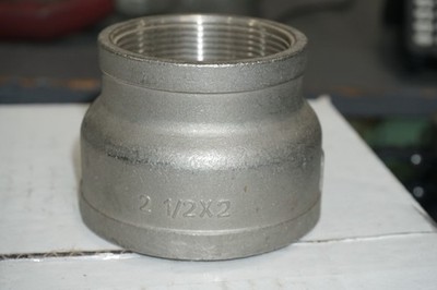 Merit Brass 10540 2-1/2X2'' Type 304SS 150# THREADED COUPLING, Free Shipping