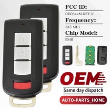 Oem For 2015-18 Mitsubishi Outlander Remote Smart Key Fob Ouc644m-key-n 3 Button Oem For 2015-18 Mitsubishi Outlander Remote Smart Key Fob Ouc644m-key-n 3 Button