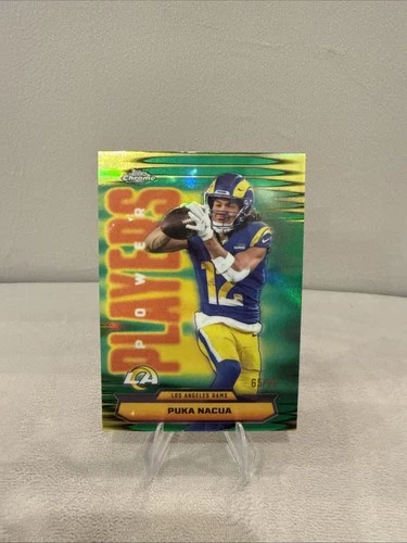 2025 Topps Chrome Puka Nacua Green Refractor (RAW)