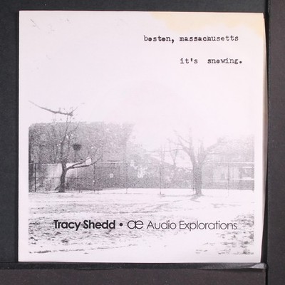 TRACY SHEDD / AUDIO EXPLORATIONS: boston massachusetts it's snowing NO LABEL 7''