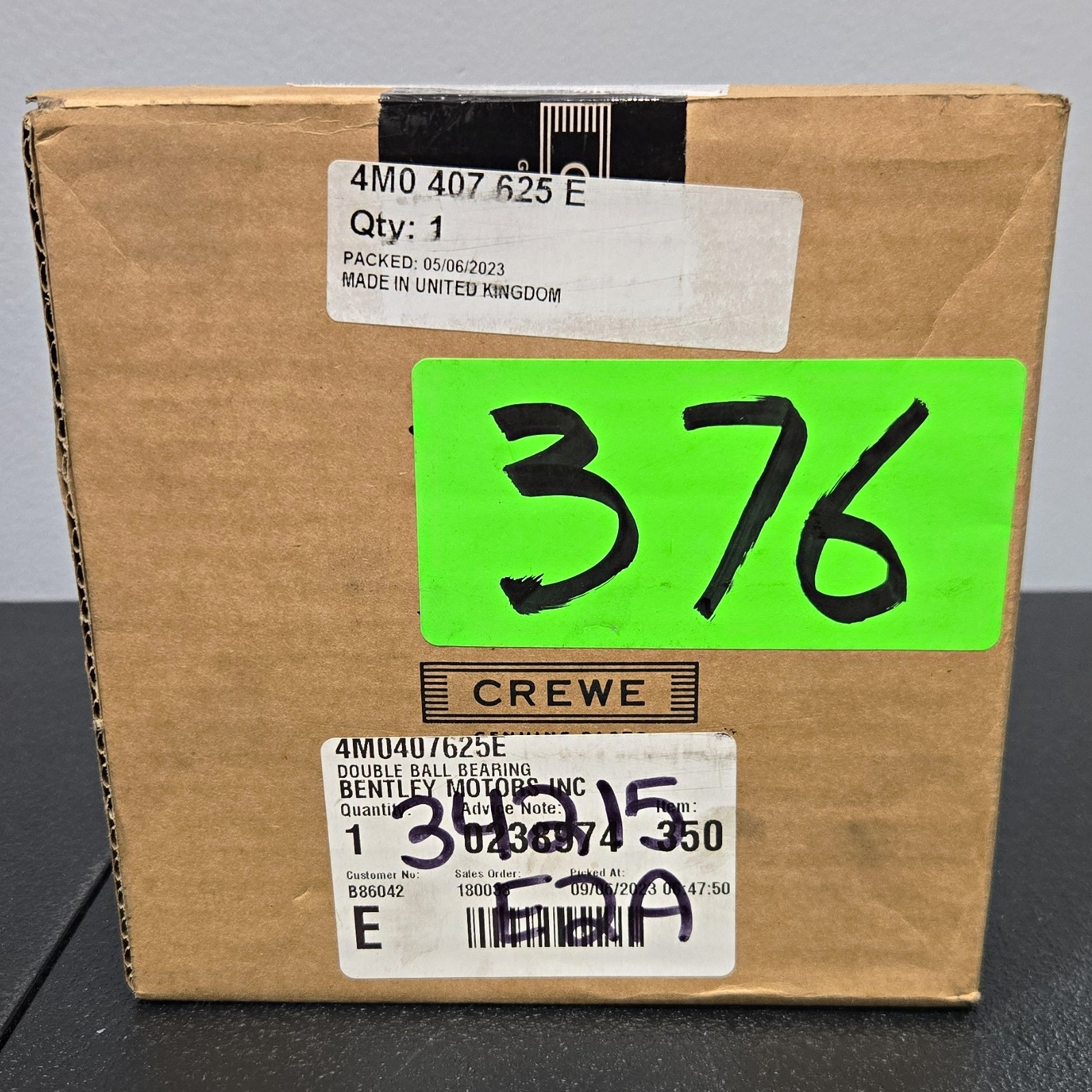 Wheel Bearing 4M0407625E New In Box Bentley Audi Vw Porsche Lamborghini
