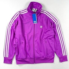 Adidas Originals Firebird Track Jacket Loose Fit Women Size 2XS Purple Burst NEW