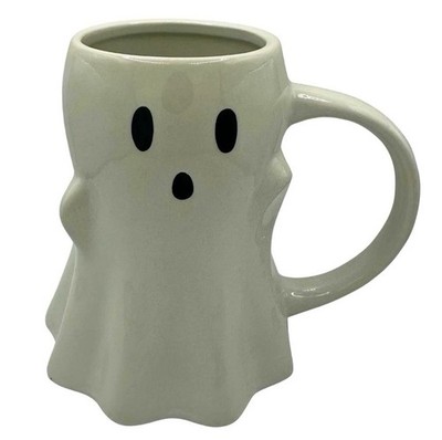 Target Mug Ghost Threshold Halloween 2025 Smile Grin Smirk Stoneware 10 oz NEW