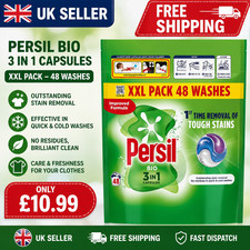 Image of Persil 3in1 Bio Powercaps Washing Capsules 50 Washes Laundry Detergent Pods