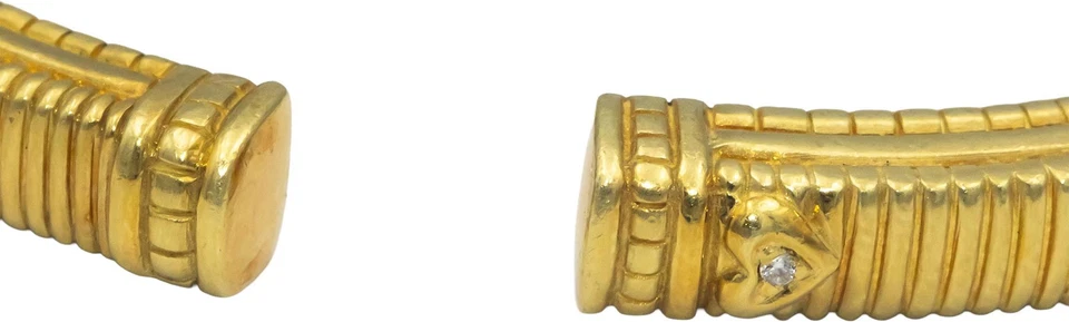 JUDITH RIPKA 18k Yellow Gold 10.18CT Diamond and Quartz Cuff Bracelet Foto 4 de 4