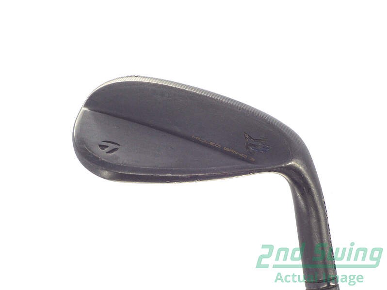 TaylorMade Milled Grind 3 Raw Black Lob Wedge 58° Stiff Steel Right 34.5in